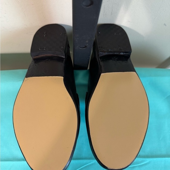 Salvatore Ferragamo Black Leather Loafers with Gold Accent main image 11